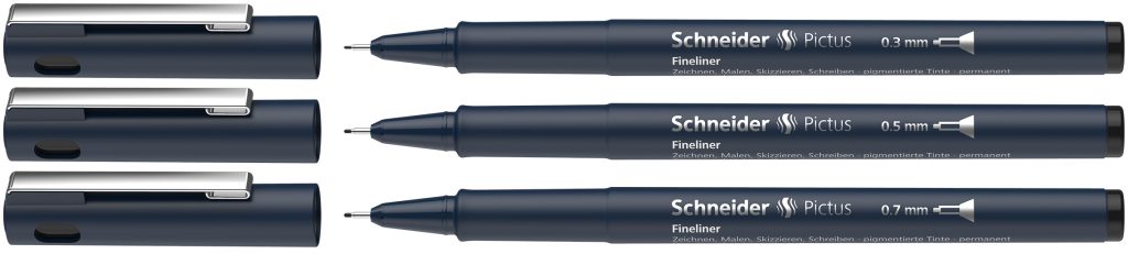 Schneider Pictus Fiber Uçlu Çizim Kalemi (3’lü)