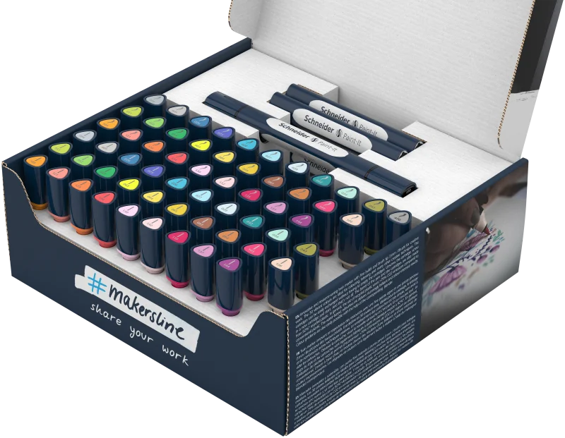 Schneider Paint-It 040 Çift Uçlu Akrilik Markör (72’li)