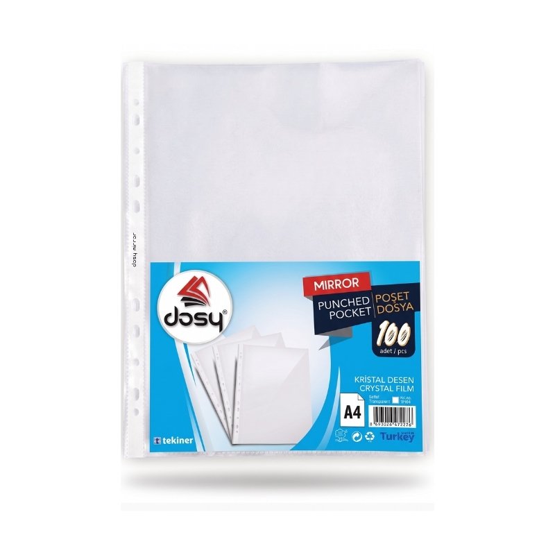 Dosy Mirror Kristal Poşet Dosya
