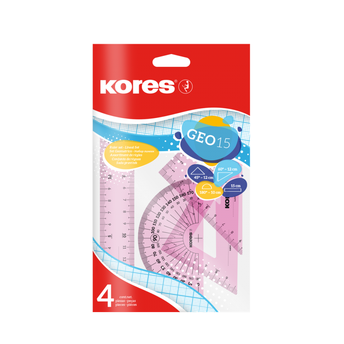 KORES Cetvel Seti (15CM)
