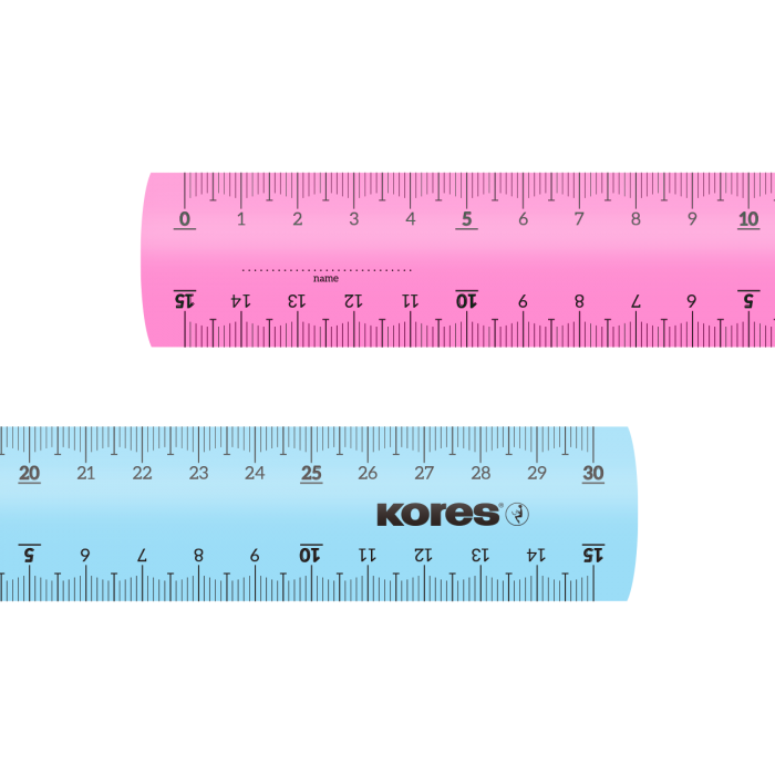 KORES Şeffaf Cetvel (15CM)