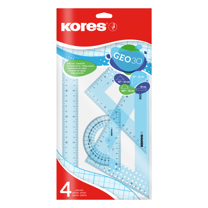 KORES Cetvel Seti (30CM)